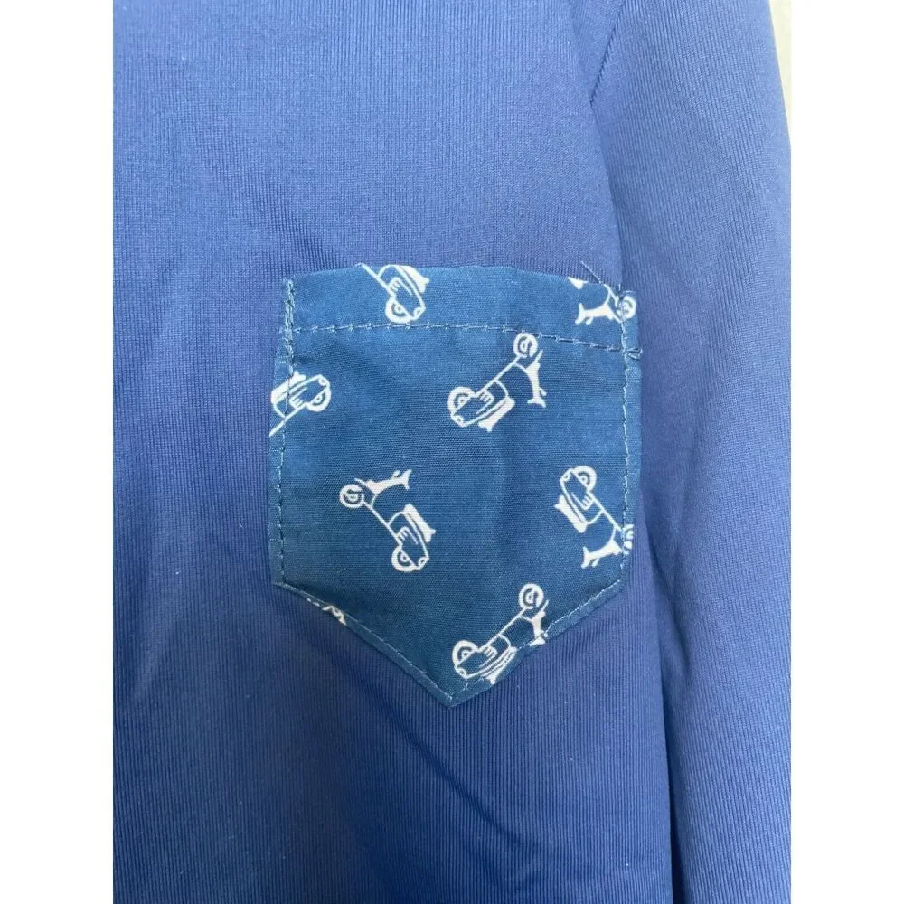 Rashguard Vespa Childrenchic Blue Long Sleeve Swim Top Sz 6 NWT